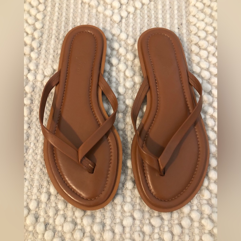 New J Crew flip flops, size 7